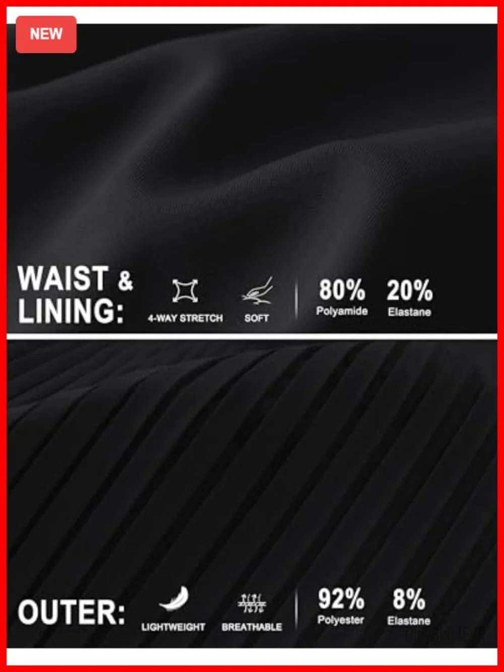 N/A sporty pleated